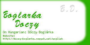 boglarka doczy business card